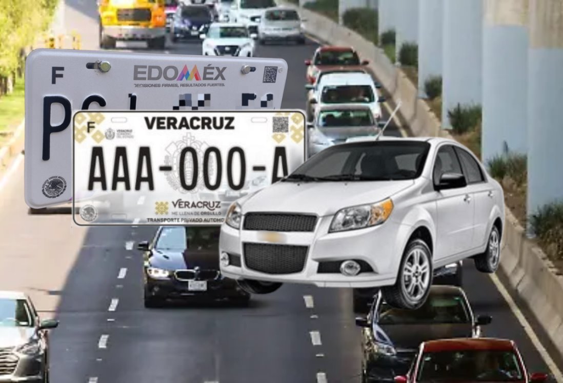 ¿Me pueden multar en Veracruz por traer las placas sobrepuestas? Esto se sabe al respecto