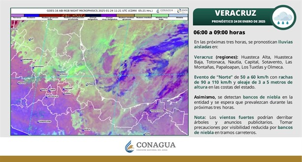 Clima en Xalapa: ¿cómo estará hoy viernes 24 de enero?