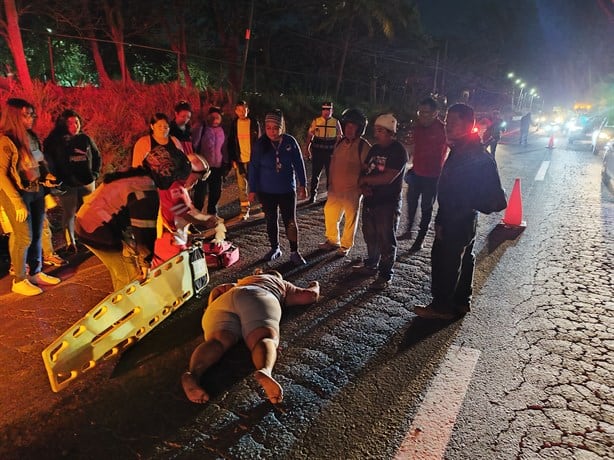 Fallece mujer en hospital; fue atropellada en la carretera Veracruz - Xalapa