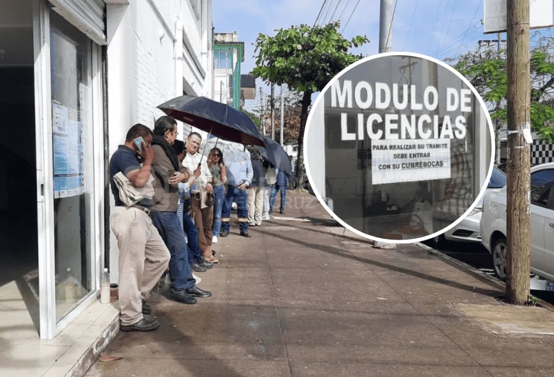 Automovilistas madrugan para poder tramitar su licencia de conducir en Veracruz y Boca del Río