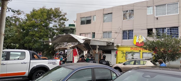 Explota remolque de comida en calles de Veracruz | VIDEO