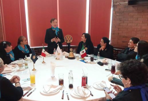 Integrantes del Club Rotario Veracruz Libertad reciben visita de la gobernadora rotaria