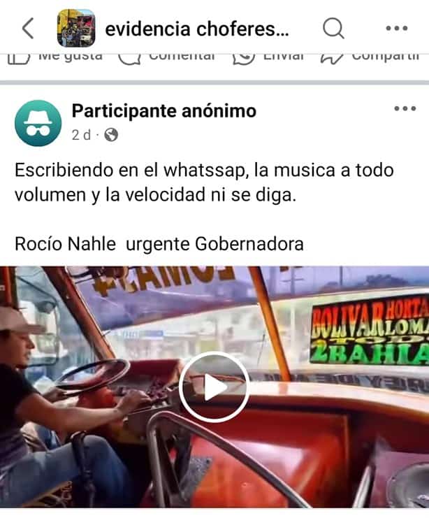 Crean pagina en redes sociales para denunciar abusos de urbanos en Veracruz