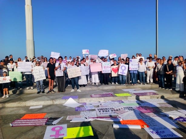 Colectivos marchan en Veracruz, para exigir liberación de Mafer Turrent