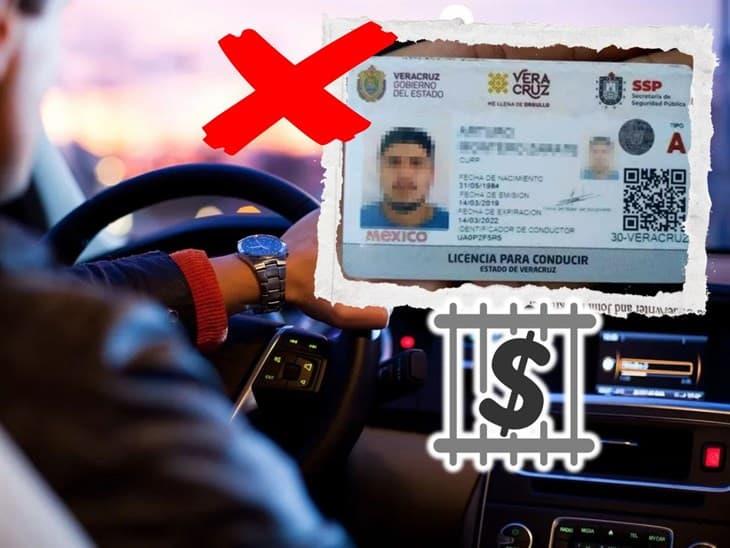 Esta será la multa en Veracruz por conducir sin licencia a partir de febrero