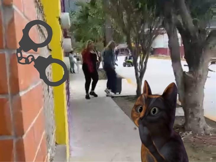 ¡Vaya pleito! En Ixtaczoquitlán, detienen a mujer por destrozos en negocio de su expareja