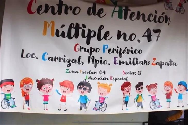 En Emiliano Zapata, buscan construir aula para niños con discapacidades