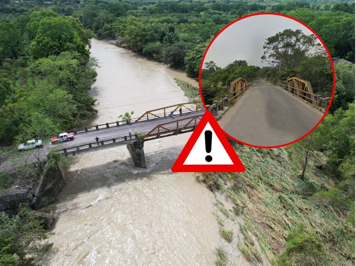 Al borde del colapso el puente El Kilate en Misantla, advierten