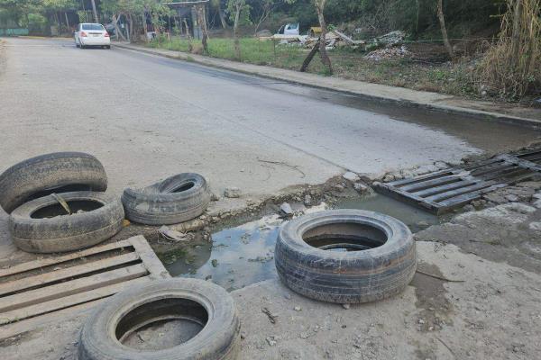 Alcantarillas en Poza Rica, objeto de robo y vandalismo (+VIDEO)