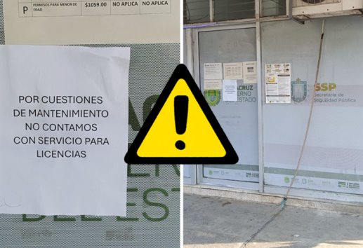 Inoperante, módulo de licencias en Tuxpan: ciudadanos deben acudir hasta Xalapa 