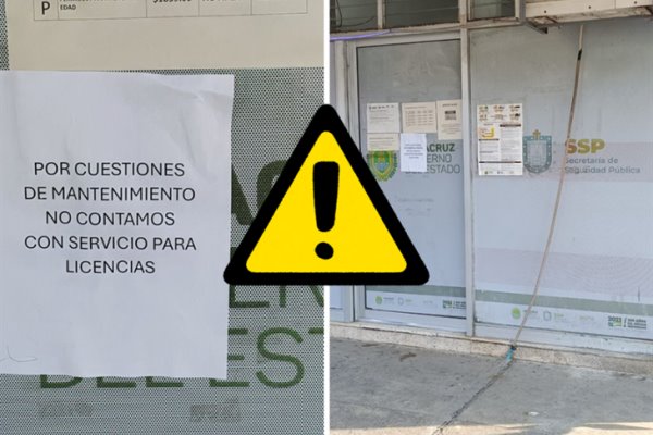 Inoperante, módulo de licencias en Tuxpan: ciudadanos deben acudir hasta Xalapa 