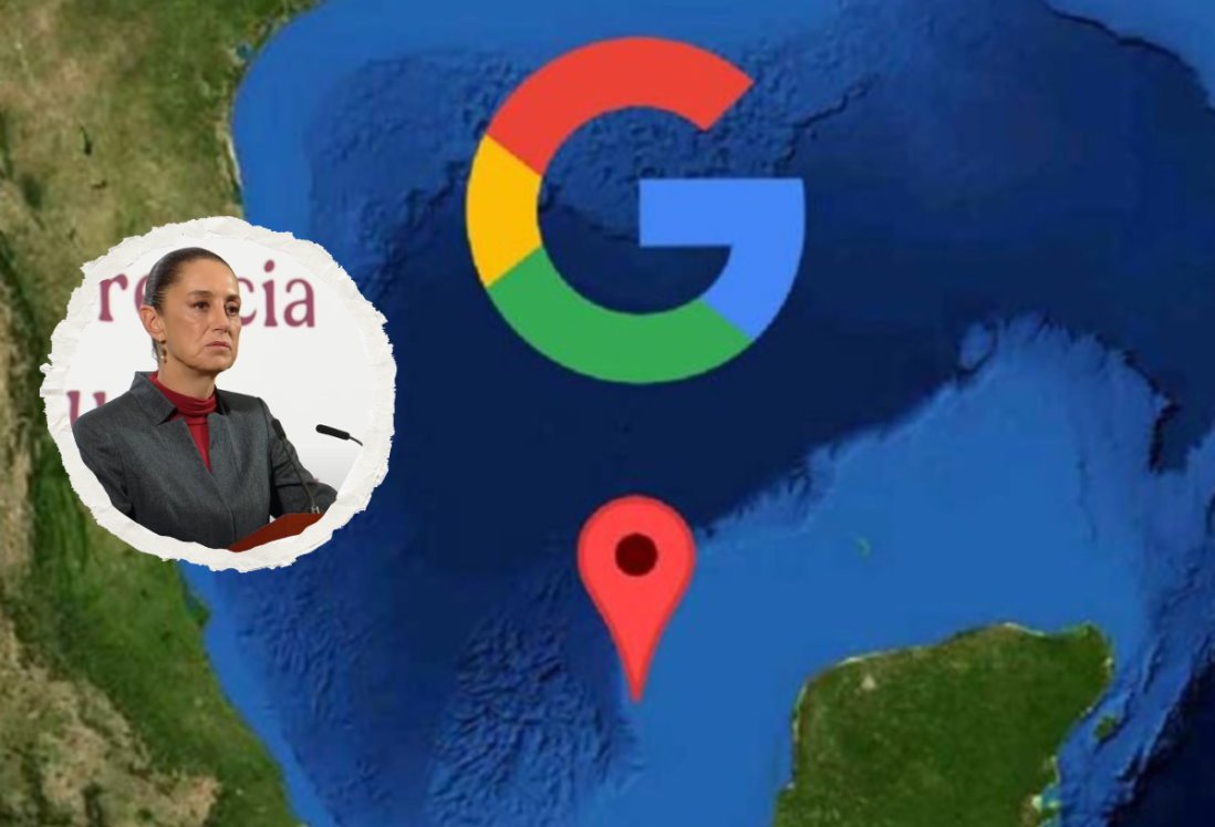 Claudia Sheinbaum enviará a Google una carta de reclamo por cambio de nombre a Golfo de México