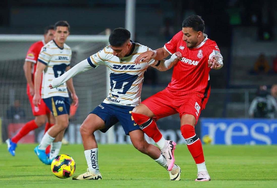 Empate entre Pumas y Toluca para cerrar la Jornada 4