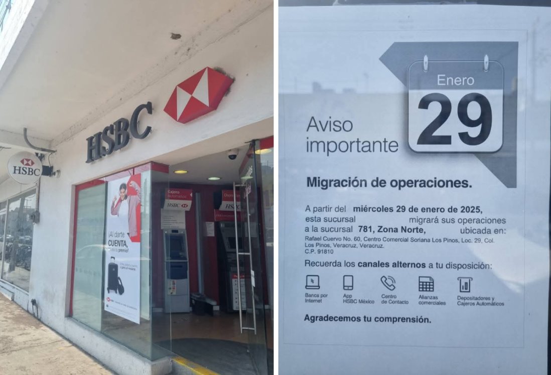 Cierra sus puertas la única sucursal bancaria de HSBC en Cardel