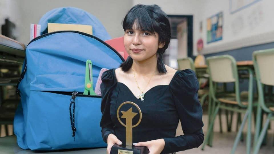 De Papantla, Ángela Olazarán, la mejor estudiante del mundo, recibirá Premio Estatal a la Mujer 2025