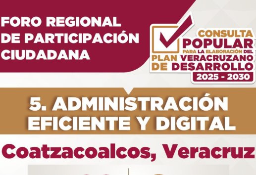 Coatzacoalcos, sede del quinto Foro Regional: Administración eficiente y digital