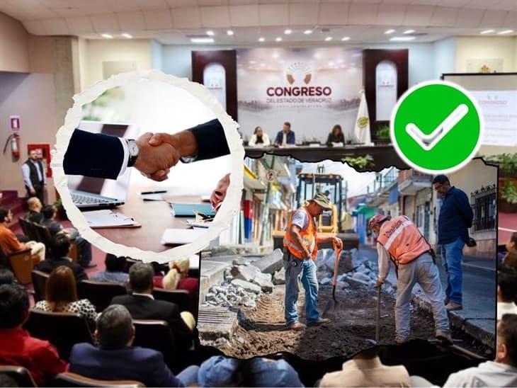 Congreso aprueba cambios en contrataciones de obra pública en Veracruz