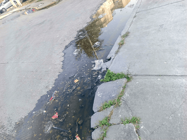 Vecinos de Puente Moreno denuncian charcos de agua negras