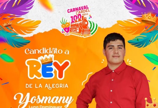 Carnaval de Cardel 2025: Yosmany Luna, primer candidato a Rey de la Alegría