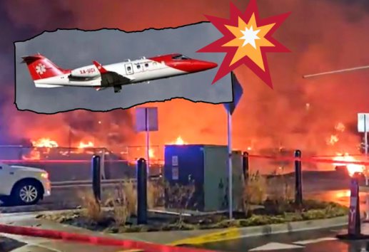 Ambulancia aérea de origen mexicano se desploma en Filadelfia, EE.UU.