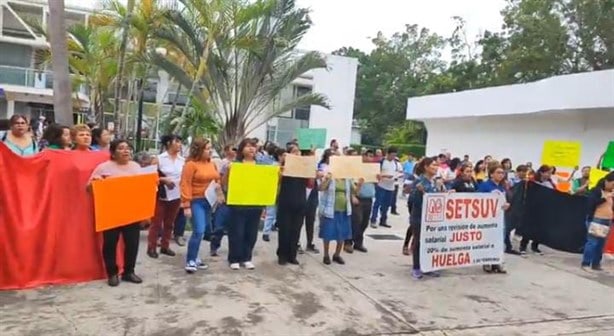 Preparados para huelga trabajadores del Setsuv en norte de Veracruz