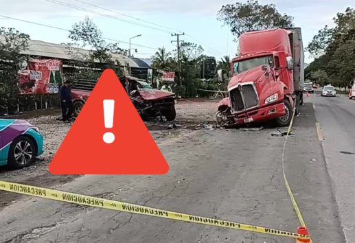 Se registra fuerte accidente en la carretera Tlapacoyan-Martínez