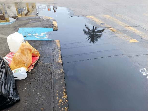 Vecinos denuncian acumulación de agua sucia en diferentes zonas de Veracruz