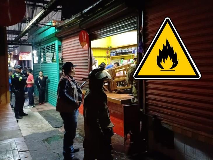 Casi se incendia local dentro del Mercado Revolución de Córdoba, esto pasó