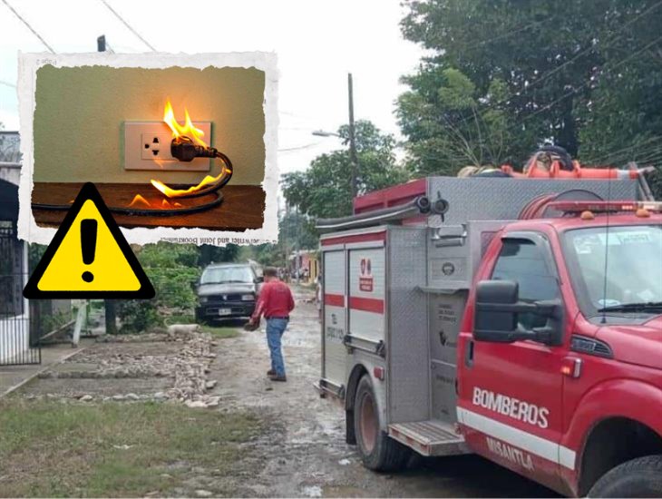 Bomberos llaman a tomar prevención de cortocircuitos e incendios en Misantla 