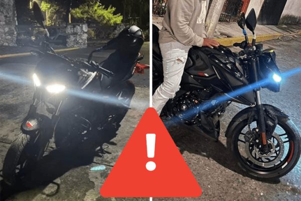 ¡Desapareció! Roban motocicleta en Fortín
