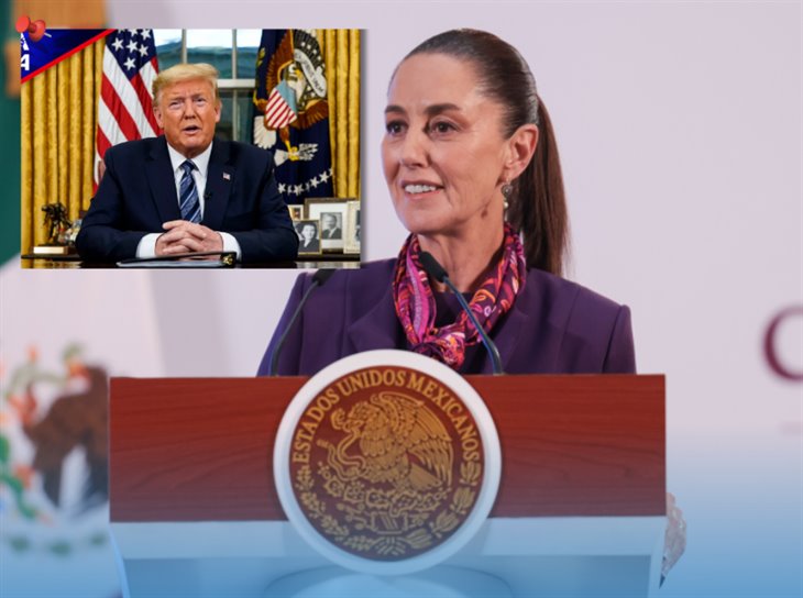 Claudia Sheinbaum anuncia pausa a los aranceles de Donald Trump a México