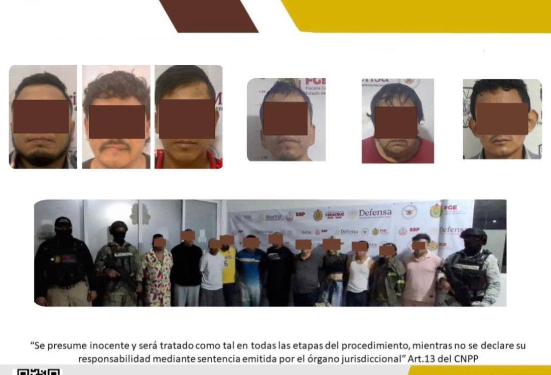 Fiscalía destaca detención de 11 personas en operativo en el centro de Veracruz