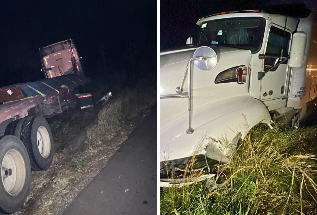 Tráiler impacta automóvil en carretera Cardel-Nautla; conductor fallece prensado