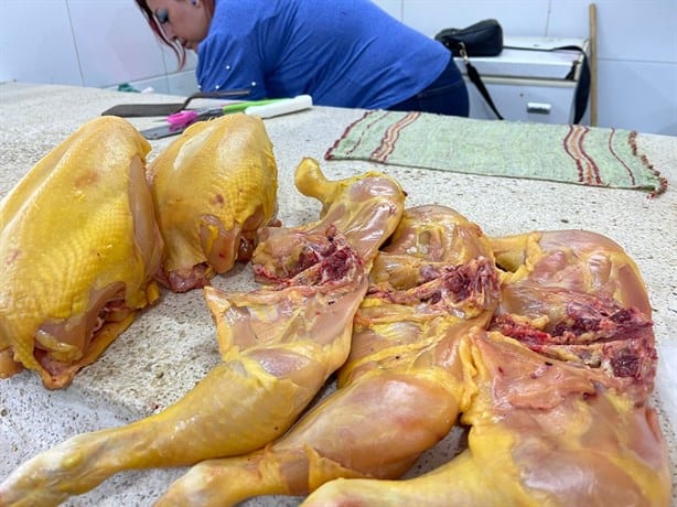 Esto es lo que cuesta el pollo en los mercados de Veracruz