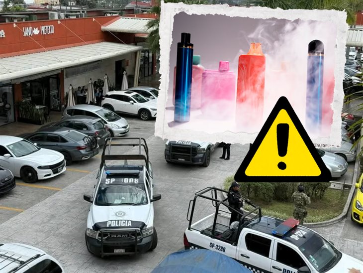 Realizan operativos contra vapeadores y cigarrillos electrónicos en plazas de Orizaba