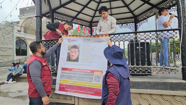 Colectivos se unen para exigir localización de padre buscador en Tihuatlán (+VIDEO)