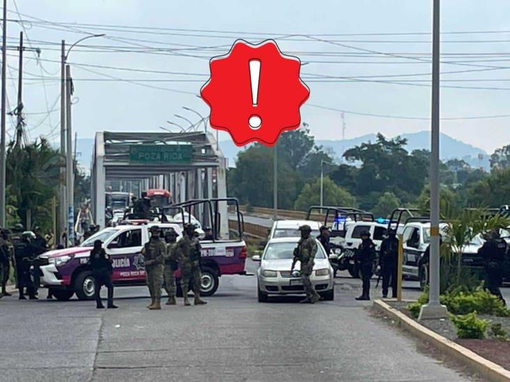 Enfrentamiento en Poza Rica habría dejado policías heridos y varios detenidos