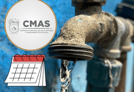 CMAS Xalapa: ¿Qué días habrá agua en tu colonia en febrero? Checa el calendario