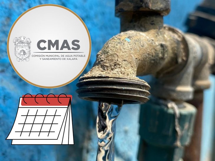 CMAS Xalapa: ¿Qué días habrá agua en tu colonia en febrero? Checa el calendario