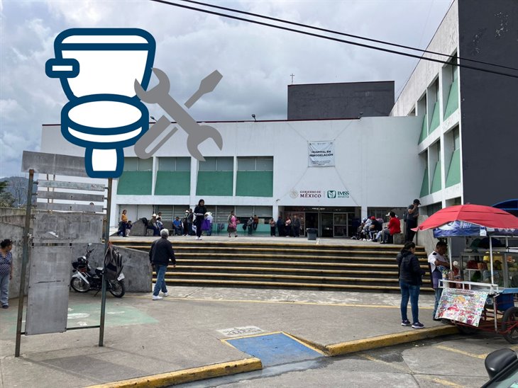 Autoridades de Soledad Atzompa rehabilitan sanitarios del Hospital Regional de Río Blanco