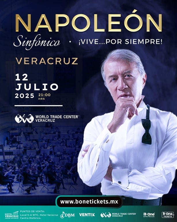 Napoleón regresa a los escenarios con Tour Sinfónico ¡Vive por siempre!