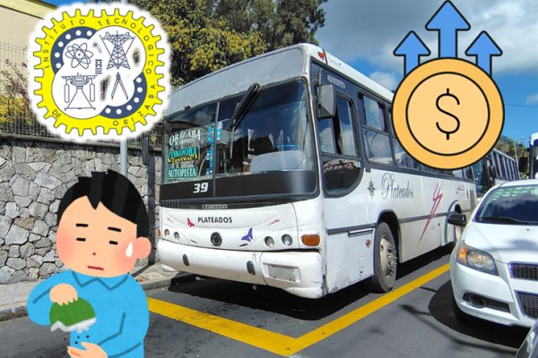 Incremento al costo del pasaje afecta a estudiantes del ITO, en Orizaba