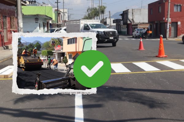 Avanza reencarpetado asfáltico en Camerino Mendoza, como parte del proyecto Circuito Norte-Sur