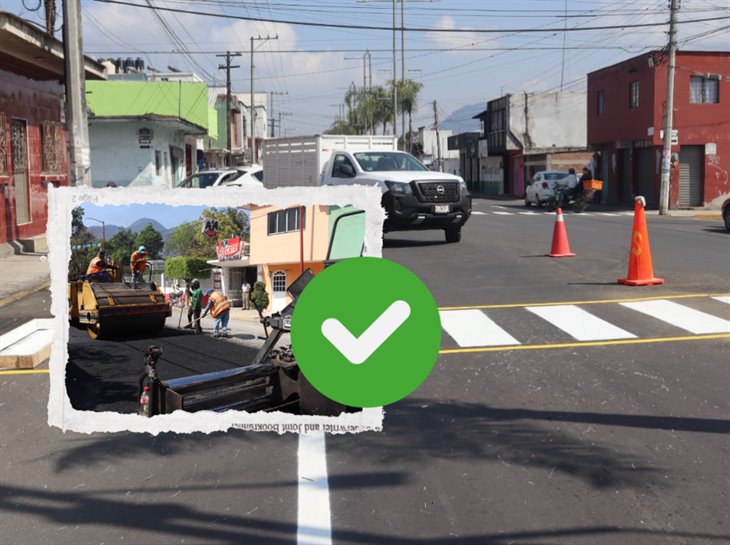 Avanza reencarpetado asfáltico en Camerino Mendoza, como parte del proyecto Circuito Norte-Sur