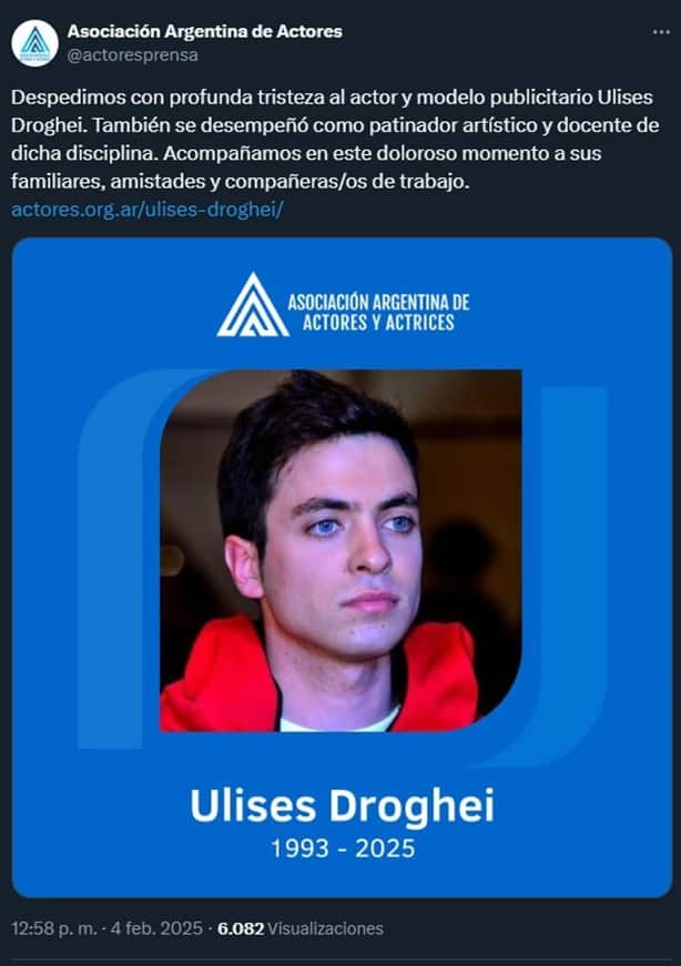 Ulises Droghei; ¿de qué murió el actor argentino de la serie Soy Luna?