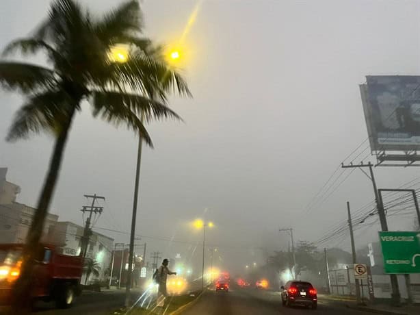 Veracruz y Boca del Río son cubiertos por una densa niebla