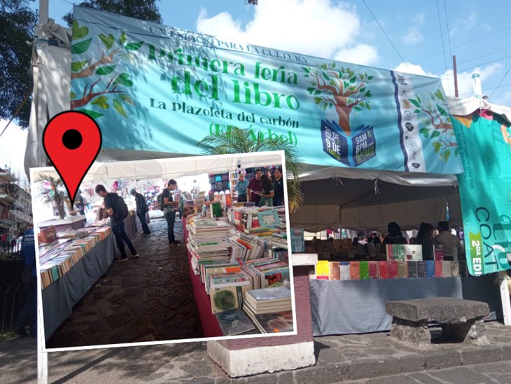 ¡Date prisa! realizan Feria del Libro en la Plazuela del Carbón en Xalapa