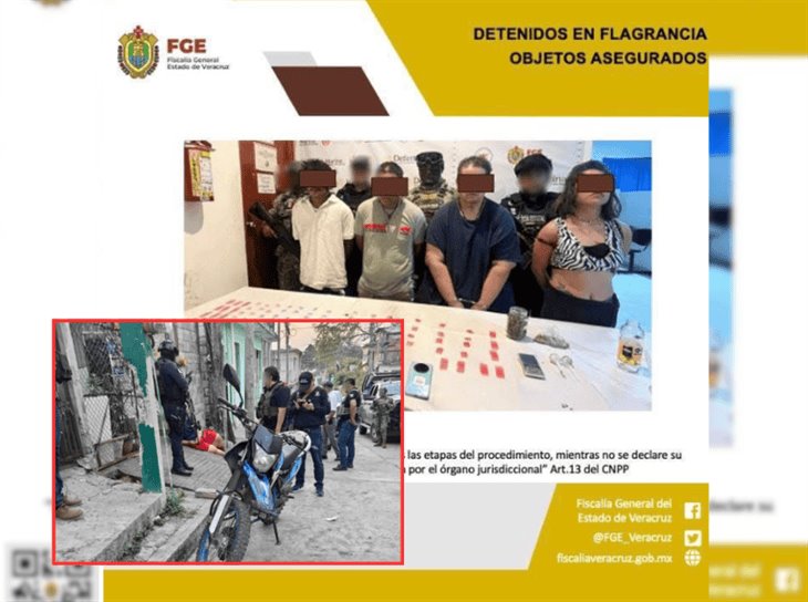 Tras cateo, detienen a cuatro narcomenudistas en Tuxpan