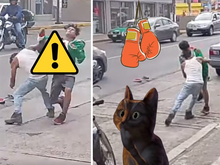 Pelea callejera en Las Trancas entre dos sujetos; ¿por qué se agarraron?