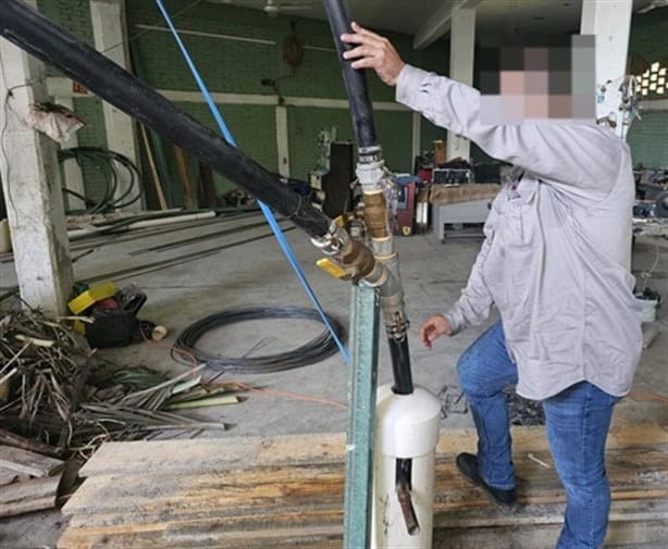 Detienen a persona en Poza Rica por usar un pozo de agua sin permiso